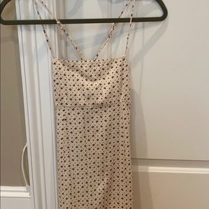 Urban Outfitters ivory floral print mini dress